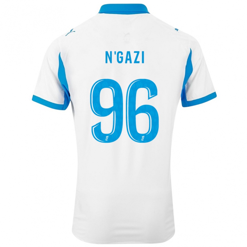 גברים כדורגל Chloé N'gazi #96 לבן תכלת ג'רזי ביתית 2025/26