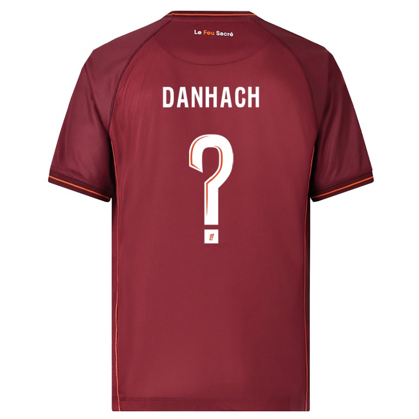 גברים כדורגל Djebril Danhach #0 בורדו לבן ג'רזי ביתית 2025/26