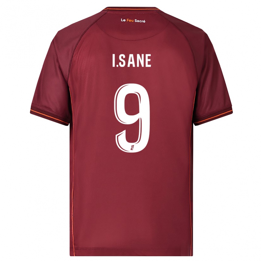 גברים כדורגל Ibou Sané #9 בורדו לבן ג'רזי ביתית 2025/26