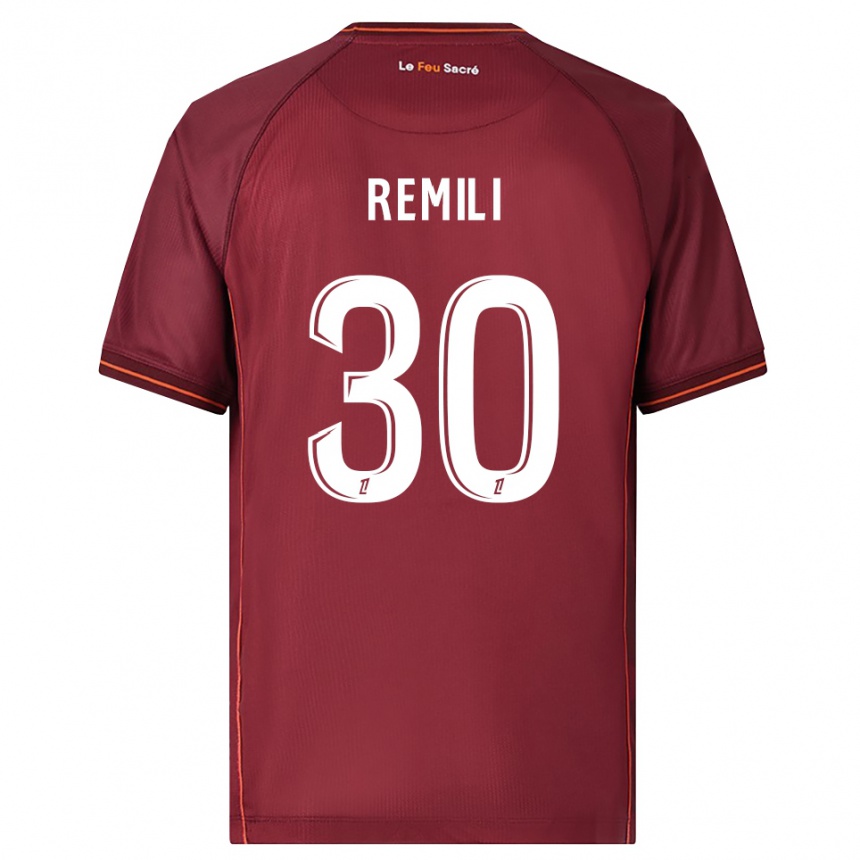 גברים כדורגל Célia Remili #30 בורדו לבן ג'רזי ביתית 2025/26