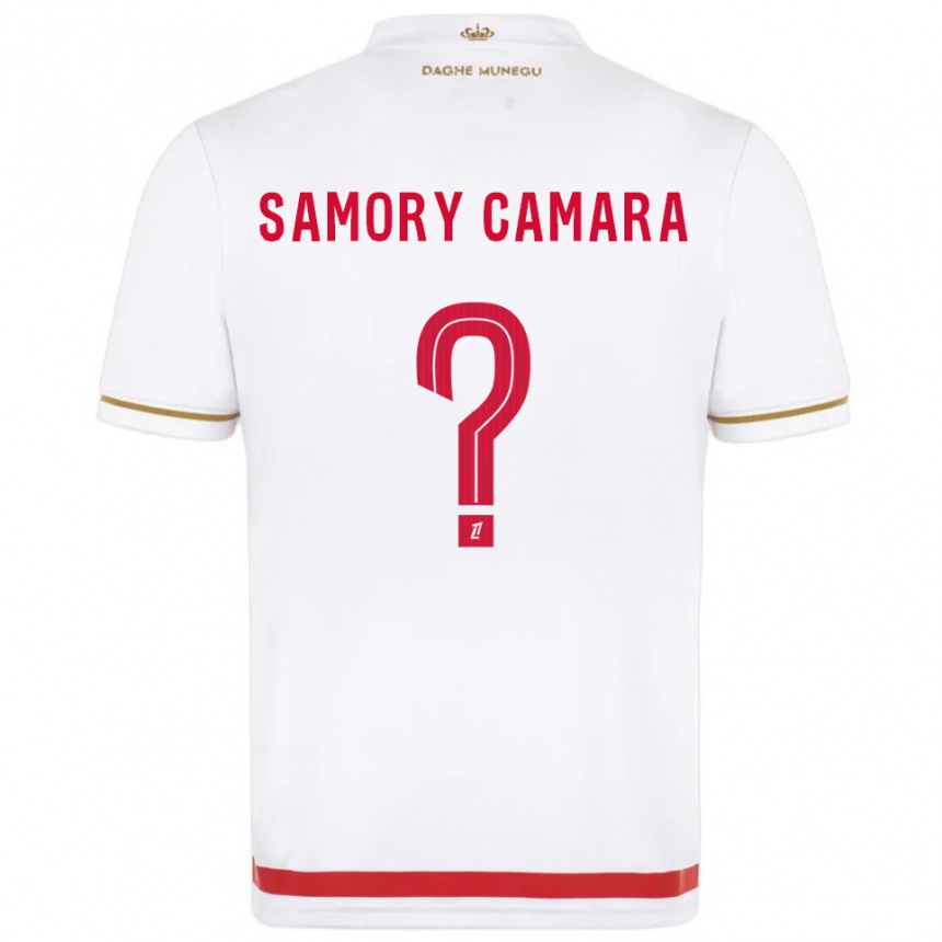 גברים כדורגל Verges Samory Camara #0 אדום לבן ג'רזי ביתית 2025/26