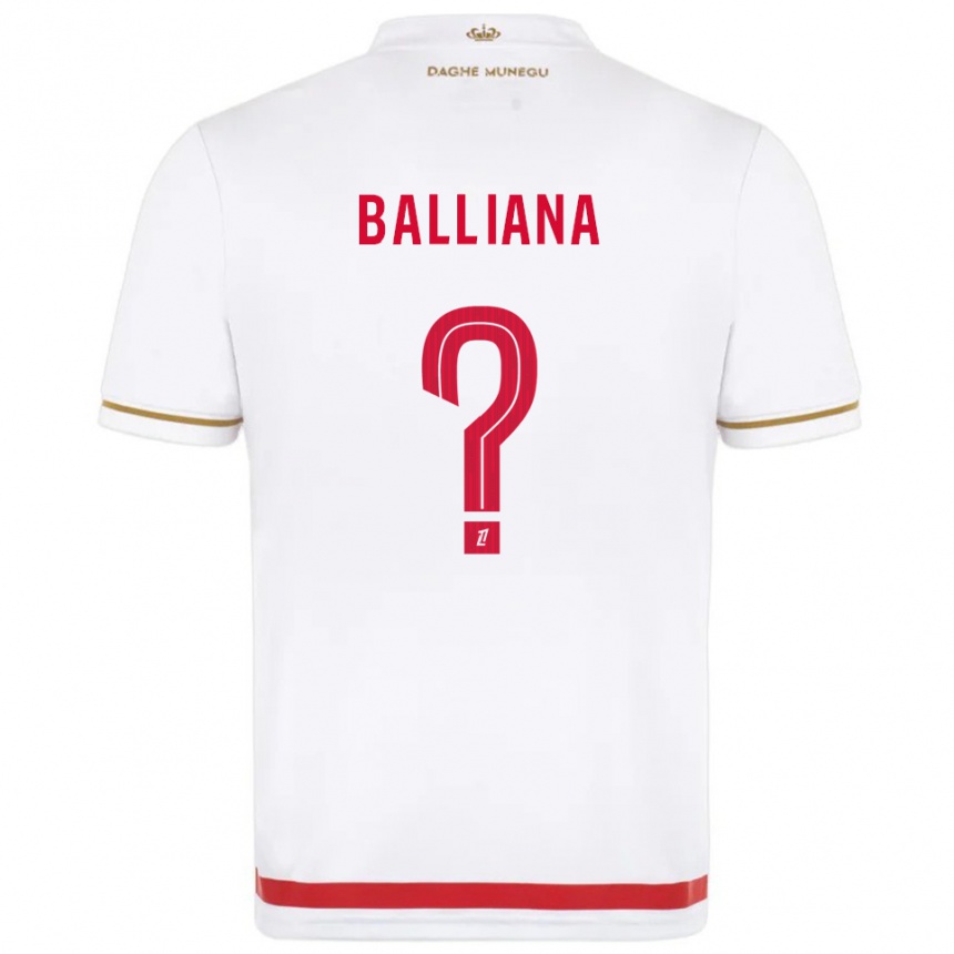 גברים כדורגל David Balliana #0 אדום לבן ג'רזי ביתית 2025/26