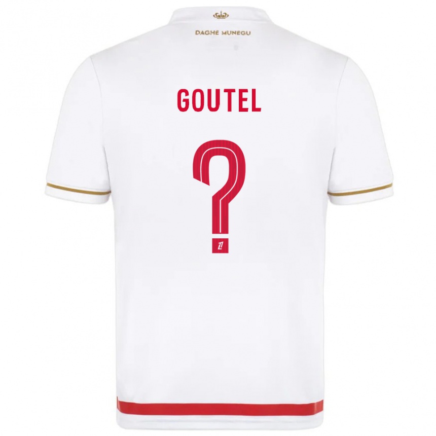 גברים כדורגל Farid Goutel #0 אדום לבן ג'רזי ביתית 2025/26