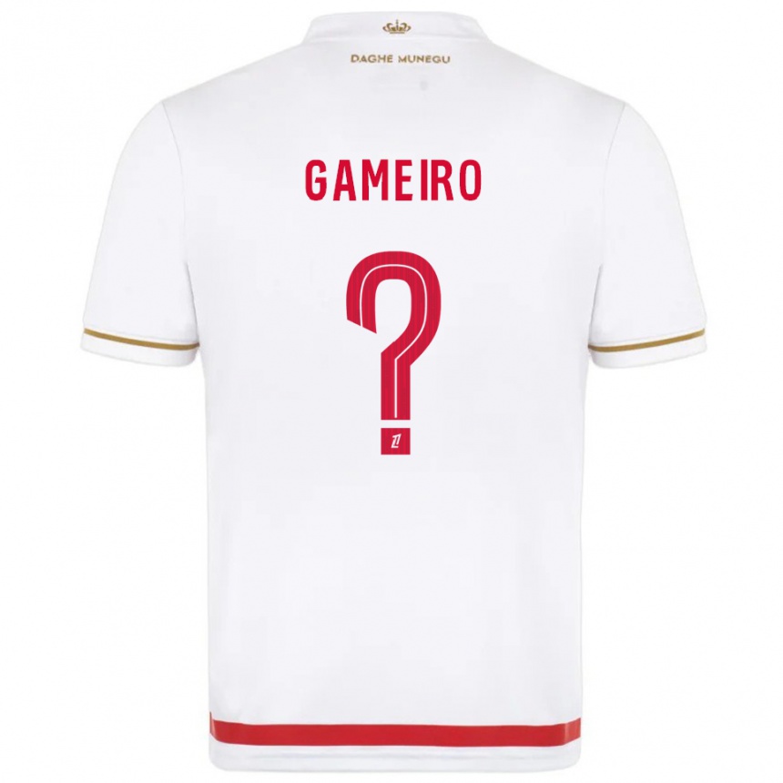 גברים כדורגל Benoît Gameiro #0 אדום לבן ג'רזי ביתית 2025/26