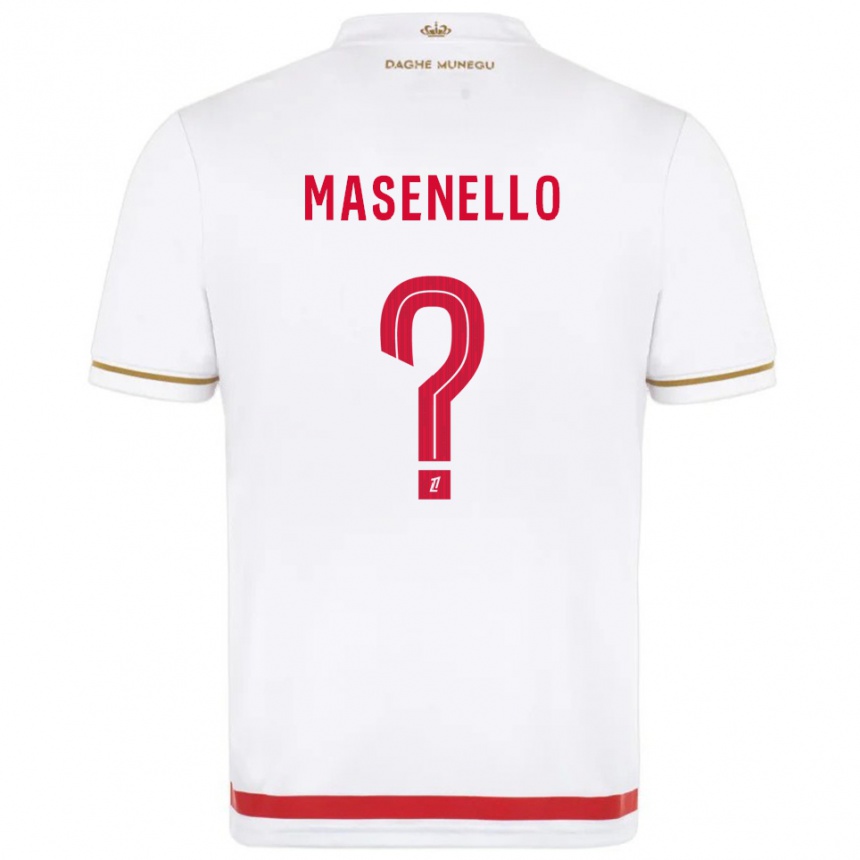 גברים כדורגל Tristan Masenello #0 אדום לבן ג'רזי ביתית 2025/26