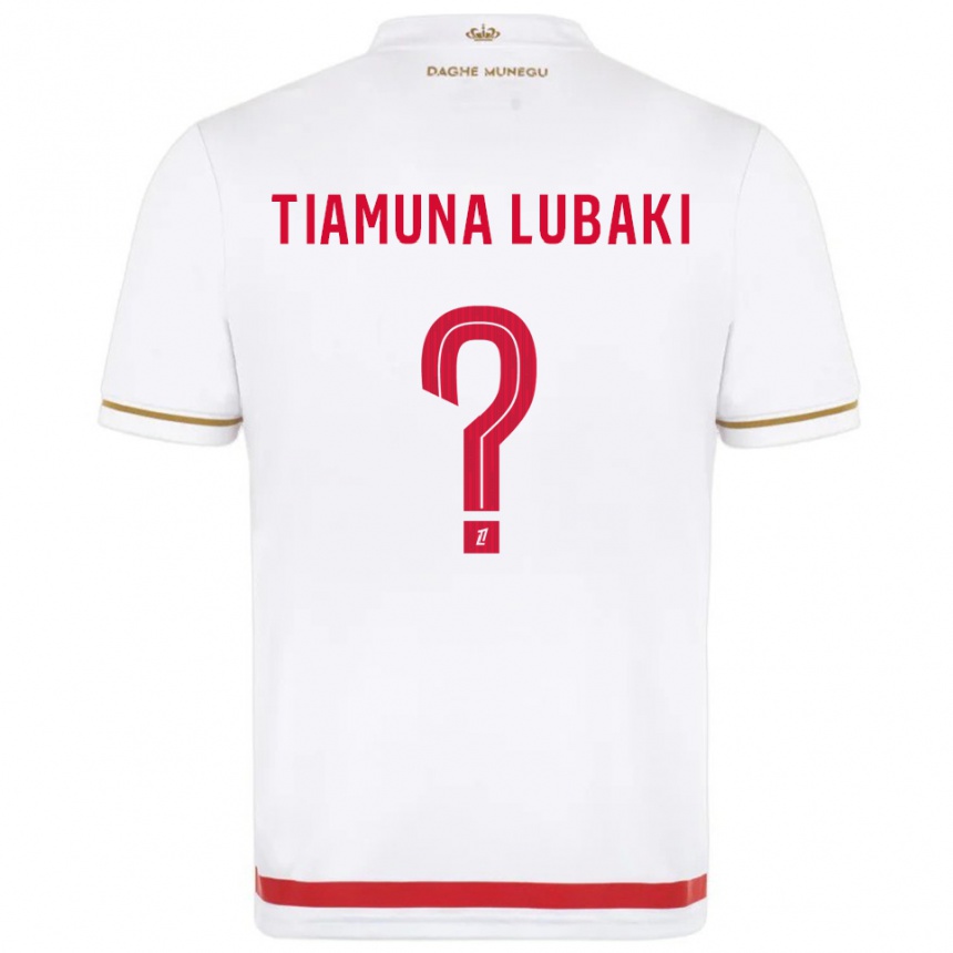 גברים כדורגל Loïc Tiamuna Lubaki #0 אדום לבן ג'רזי ביתית 2025/26