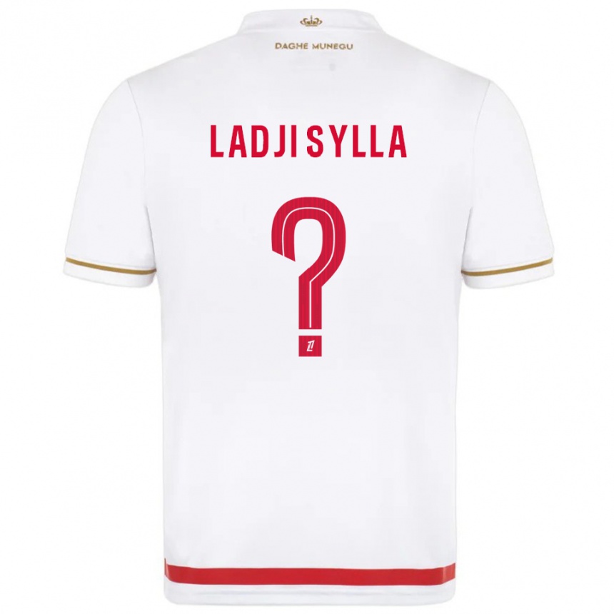 גברים כדורגל Ladji Sylla #0 אדום לבן ג'רזי ביתית 2025/26