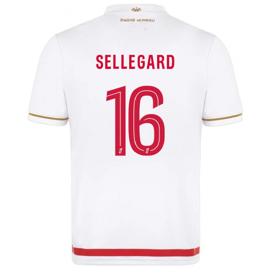 גברים כדורגל Alexander Sellegard #16 אדום לבן ג'רזי ביתית 2025/26
