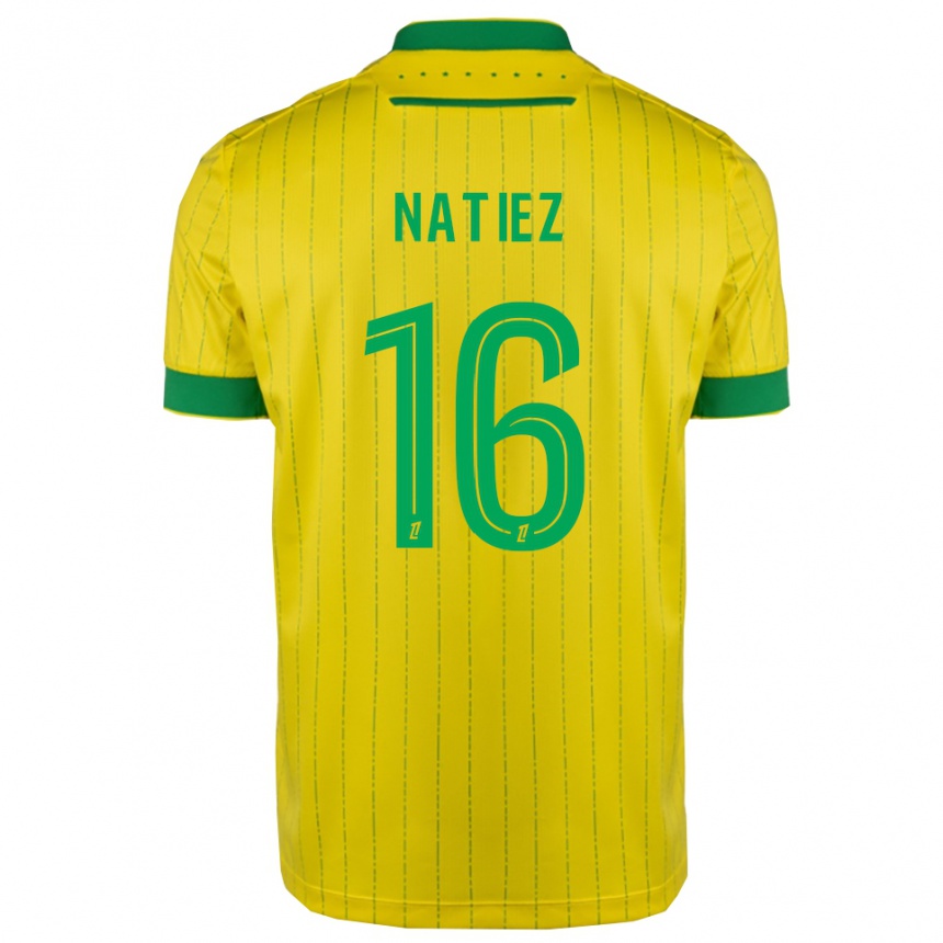 גברים כדורגל Stanislas Natiez #16 צהוב ירוק ג'רזי ביתית 2025/26