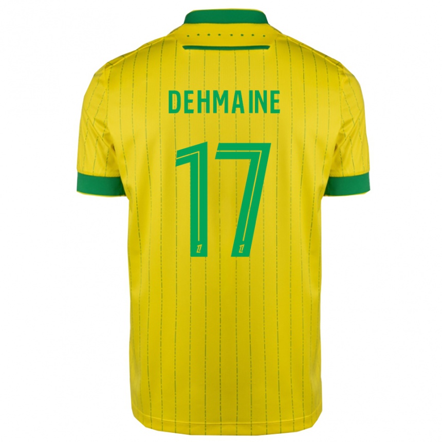 גברים כדורגל Dehmaine Assoumani #17 צהוב ירוק ג'רזי ביתית 2025/26