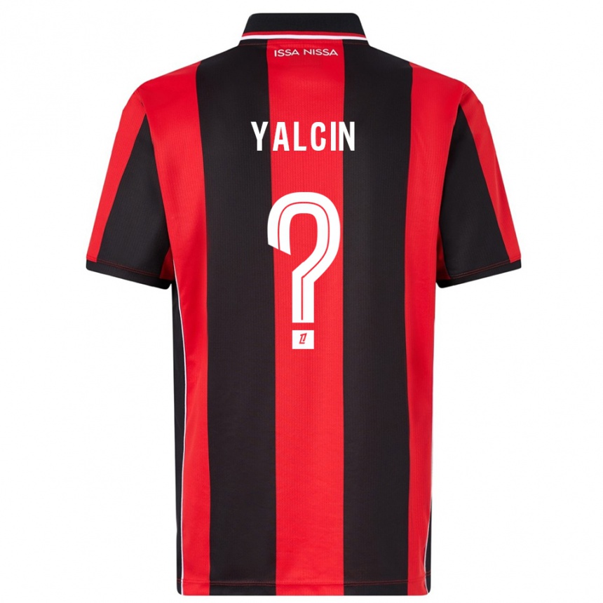 גברים כדורגל Noah Yalcin #0 אדום שחור ג'רזי ביתית 2025/26