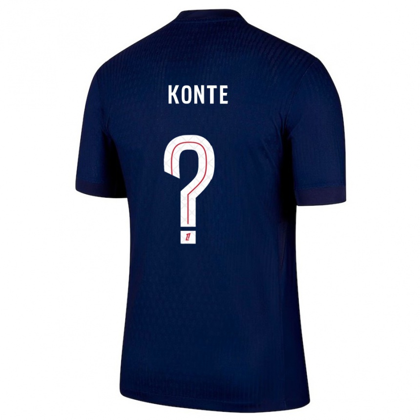 גברים כדורגל Maeta Konte #0 כחול נייבי אדום ג'רזי ביתית 2025/26