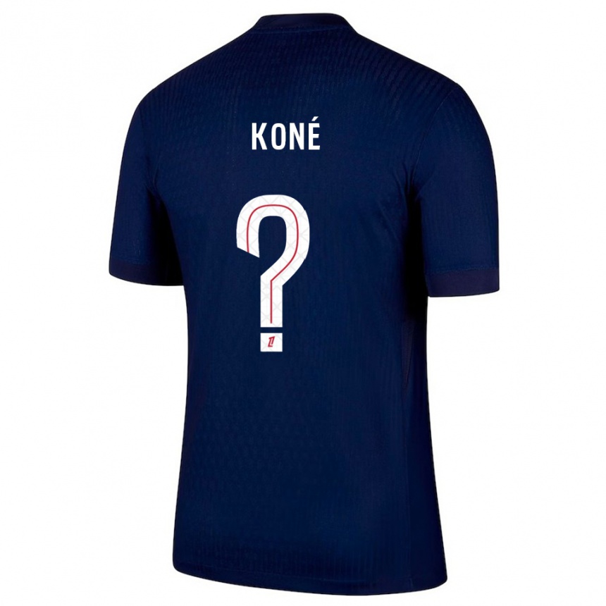 גברים כדורגל Zanga Koné #0 כחול נייבי אדום ג'רזי ביתית 2025/26