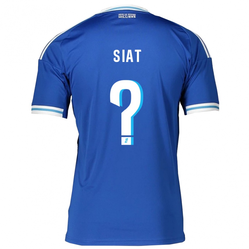 גברים כדורגל ויקטור סיאט #0 כחול לבן ג'רזי ביתית 2025/26