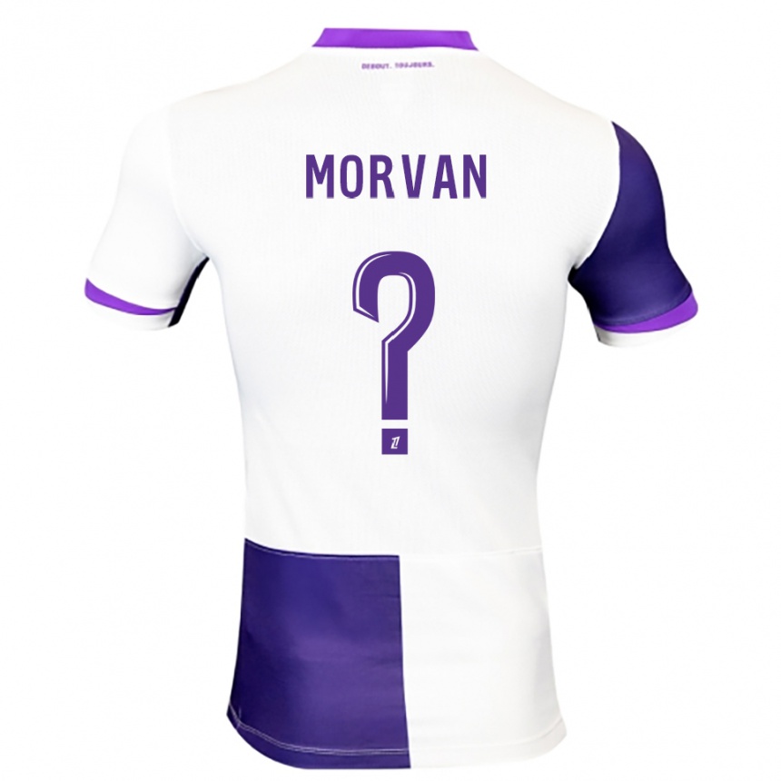 גברים כדורגל Loup Morvan #0 סגול לבן ג'רזי ביתית 2025/26