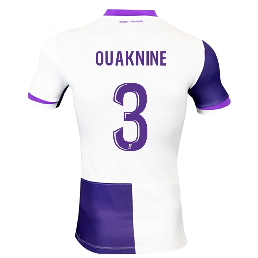 גברים כדורגל ז'ול אוקנין #3 סגול לבן ג'רזי ביתית 2025/26