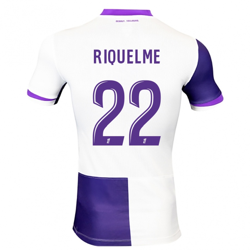 גברים כדורגל Laura Riquelme #22 סגול לבן ג'רזי ביתית 2025/26