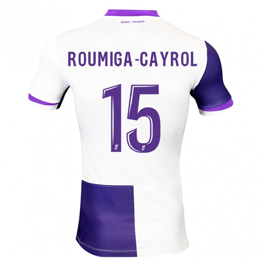 גברים כדורגל Sonia Roumiga-Cayrol #15 סגול לבן ג'רזי ביתית 2025/26