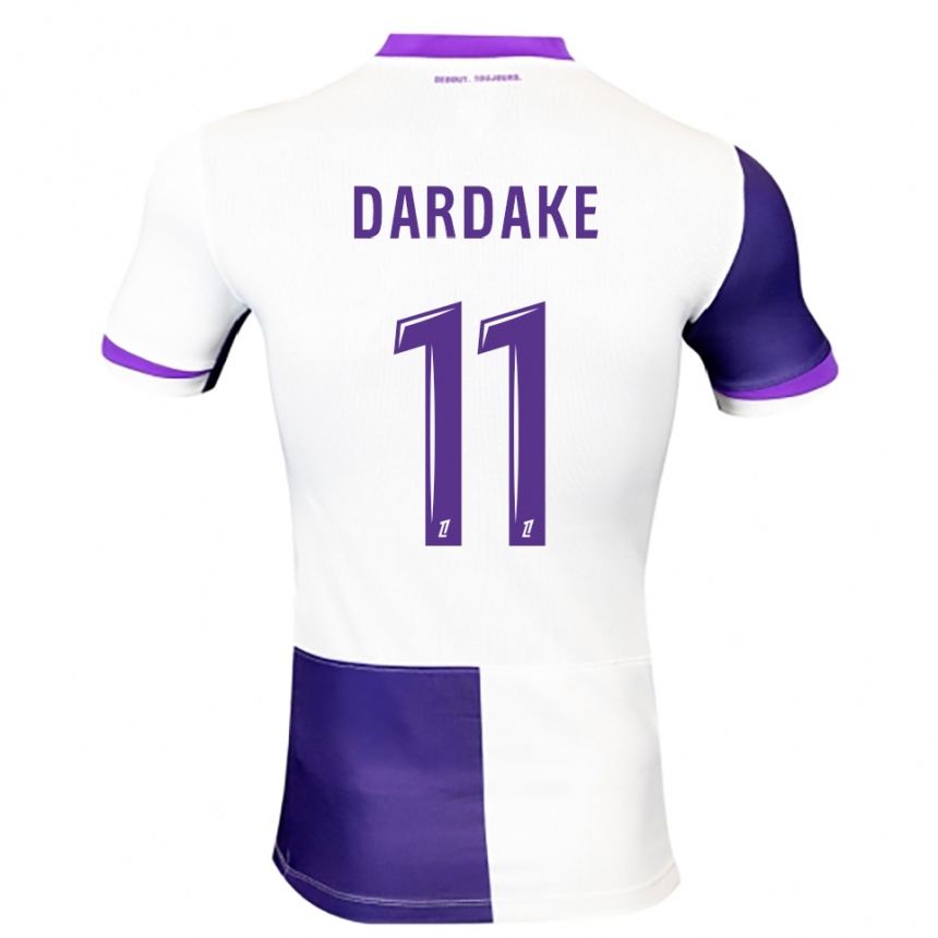 גברים כדורגל Wassim Dardake #11 סגול לבן ג'רזי ביתית 2025/26