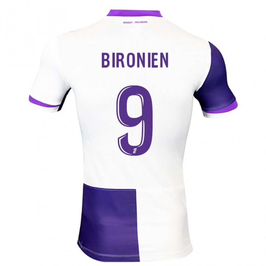 גברים כדורגל Mymithye Bironien #9 סגול לבן ג'רזי ביתית 2025/26