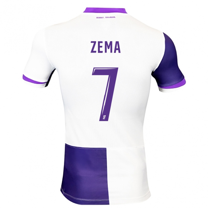גברים כדורגל Darris Zema #7 סגול לבן ג'רזי ביתית 2025/26