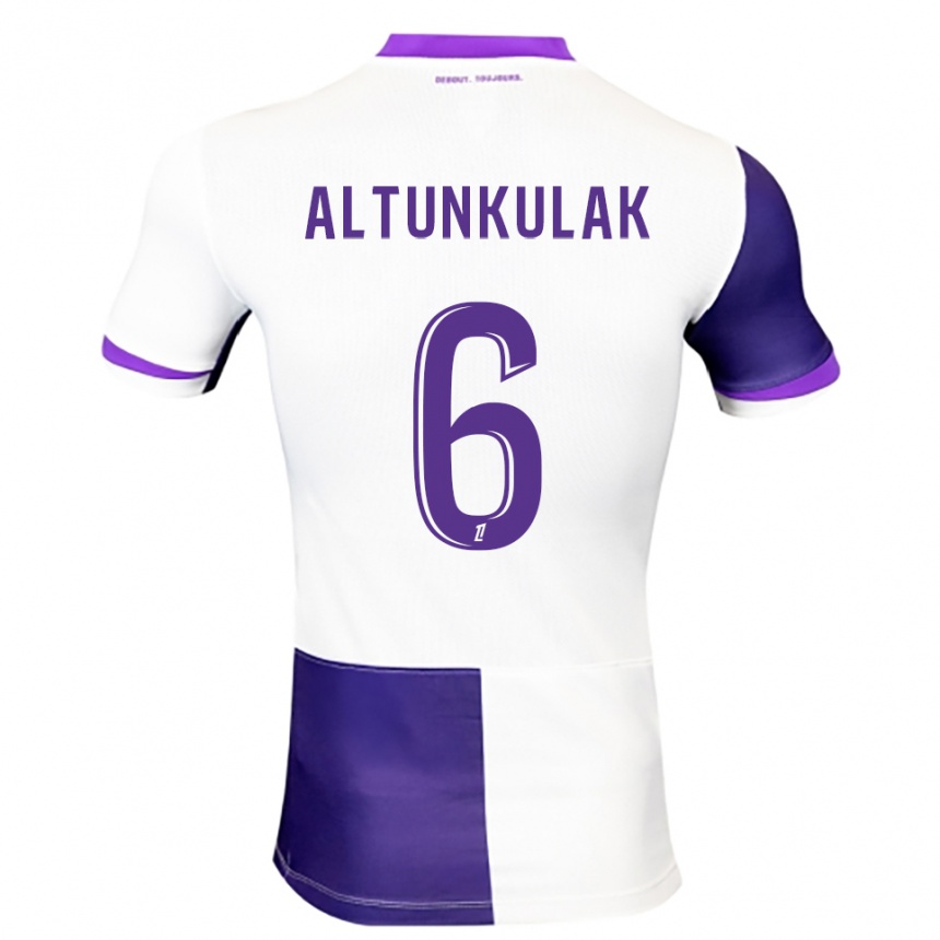 גברים כדורגל Selen Altunkulak #6 סגול לבן ג'רזי ביתית 2025/26