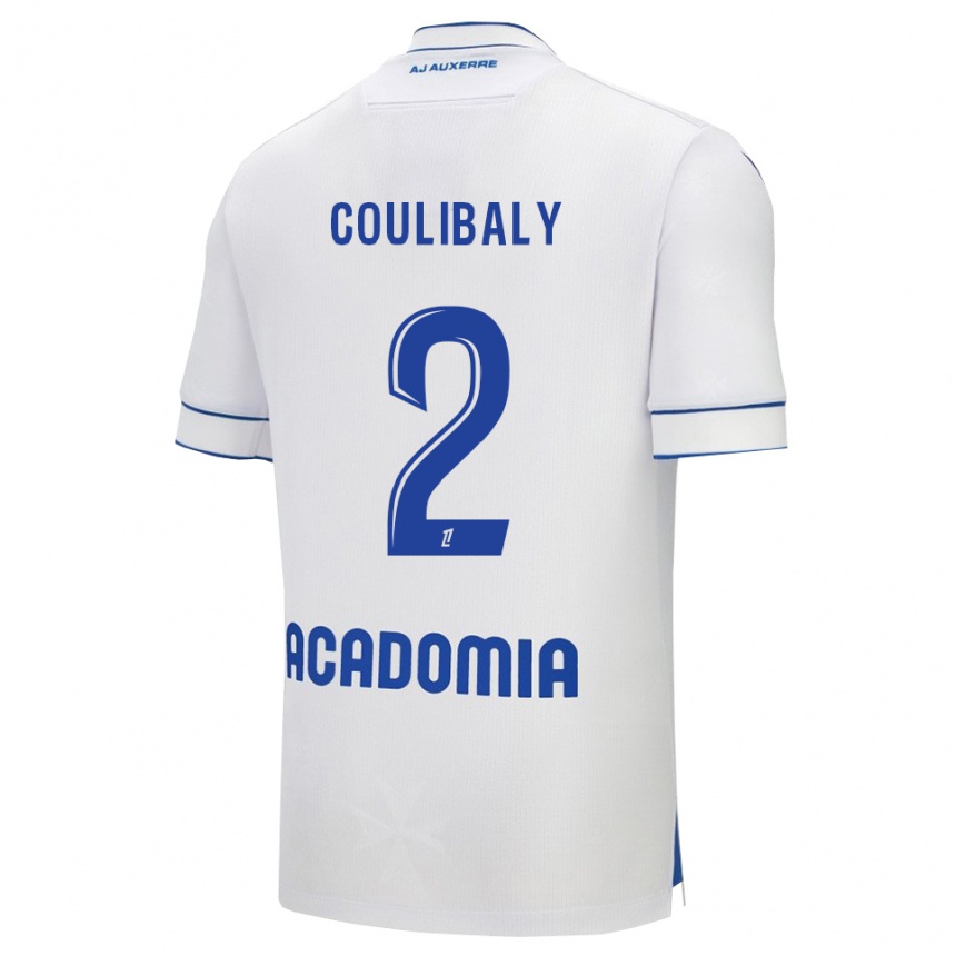 גברים כדורגל מוחמד קוליבאלי #2 לבן כחול ג'רזי ביתית 2025/26