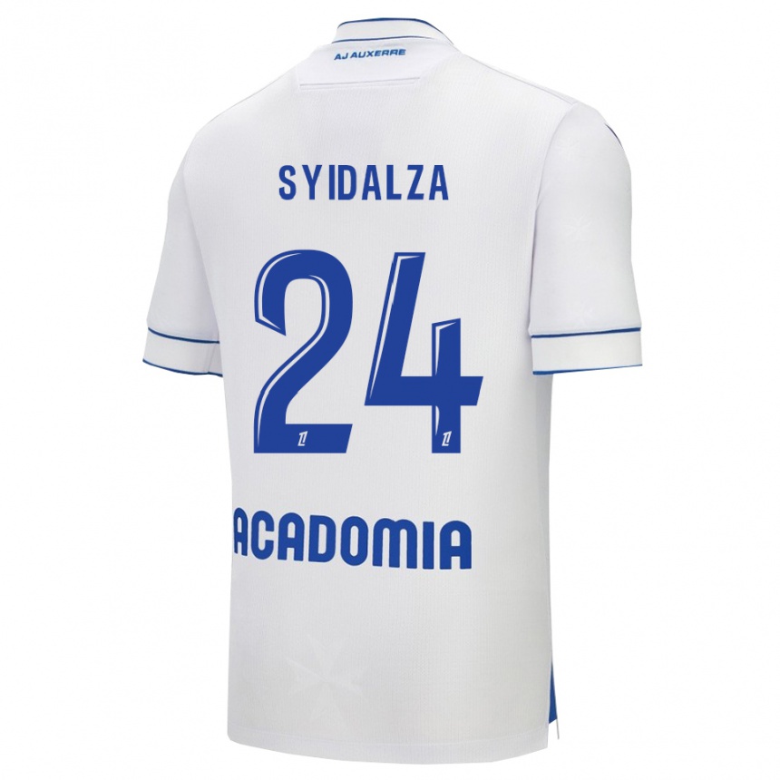 גברים כדורגל Denelzo Syidalza #24 לבן כחול ג'רזי ביתית 2025/26