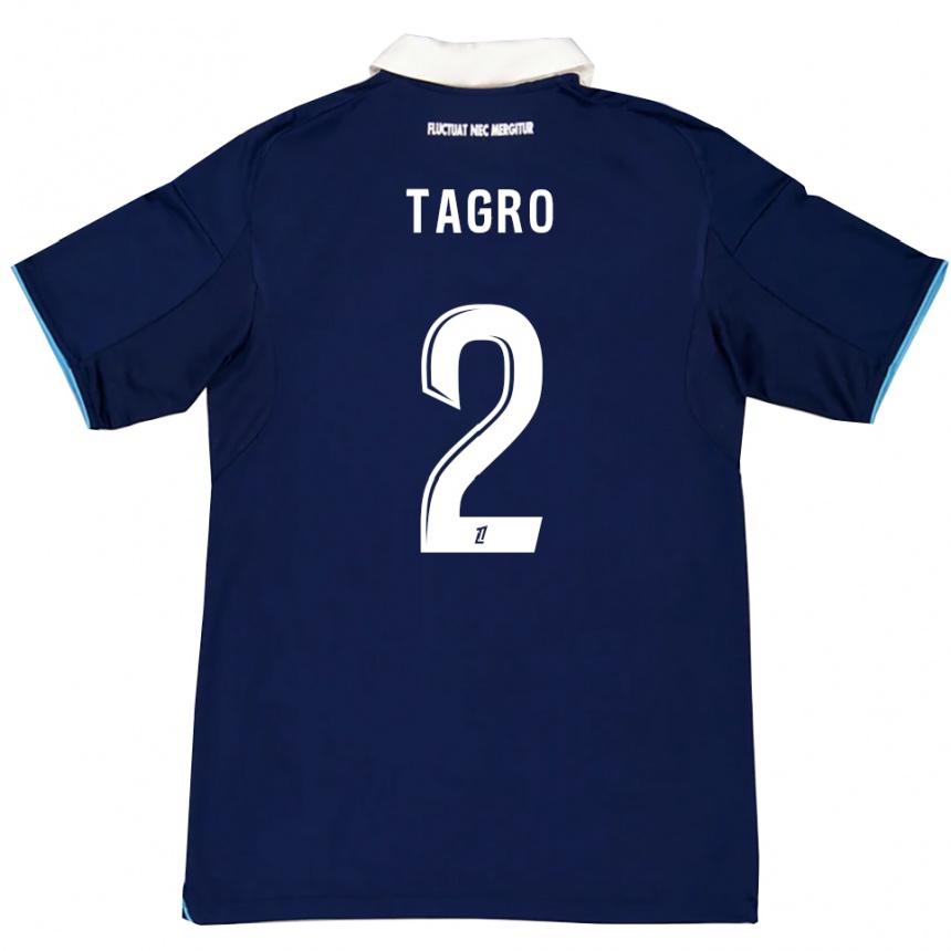 גברים כדורגל Lucas Tagro #2 כחול כהה לבן ג'רזי ביתית 2025/26