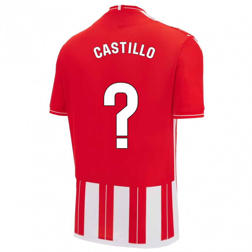 גברים כדורגל Pablo Castillo #0 אדום לבן ג'רזי ביתית 2025/26