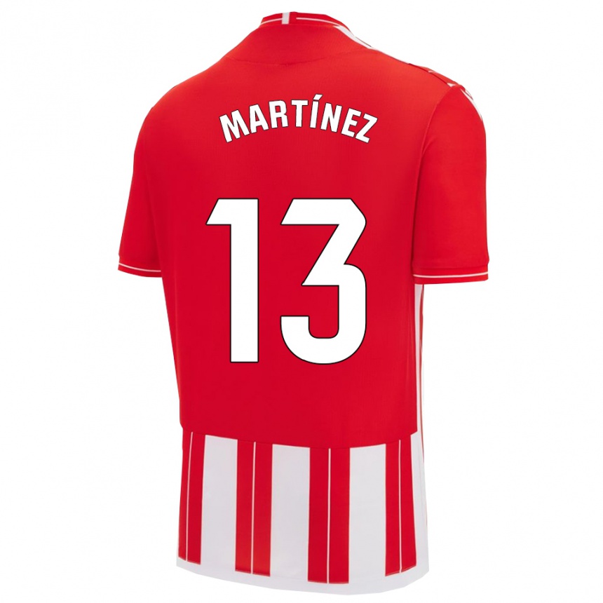 גברים כדורגל Fernando Martínez #13 אדום לבן ג'רזי ביתית 2025/26