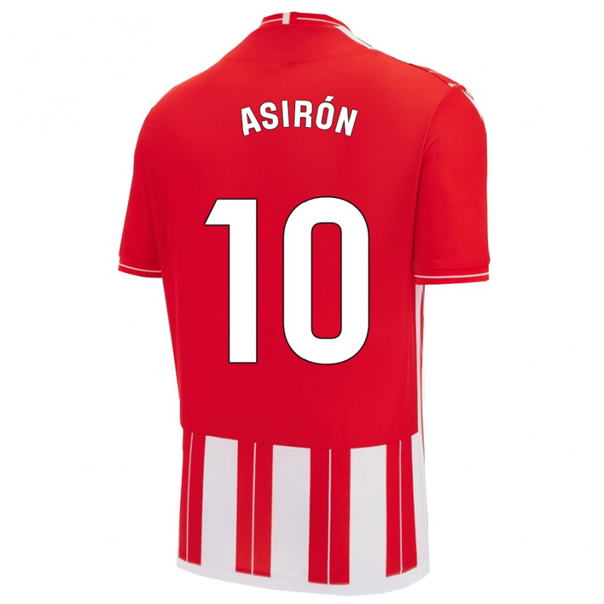 גברים כדורגל Juan Asirón #10 אדום לבן ג'רזי ביתית 2025/26