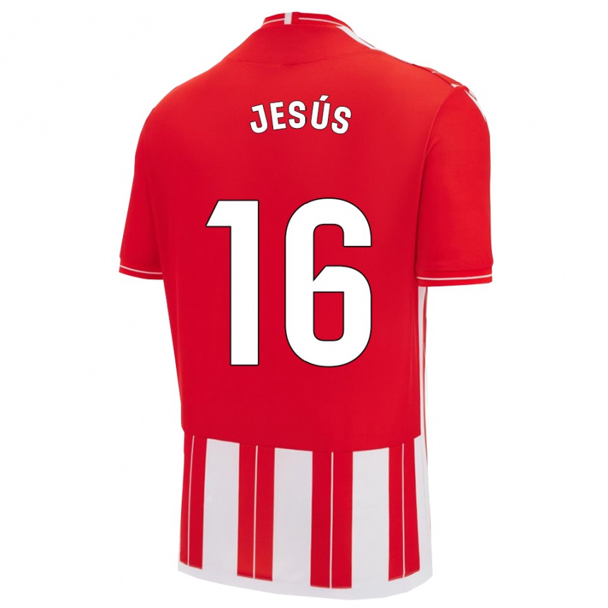 גברים כדורגל Antonio Jesús #16 אדום לבן ג'רזי ביתית 2025/26