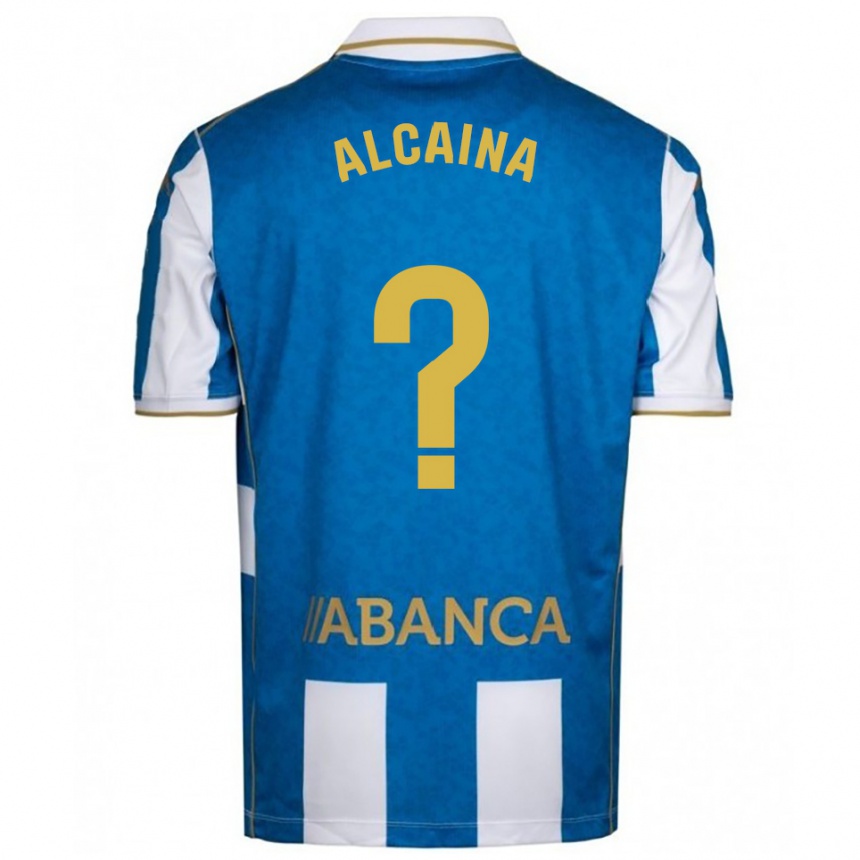 גברים כדורגל Raúl Alcaina #0 לבן כחול ג'רזי ביתית 2025/26
