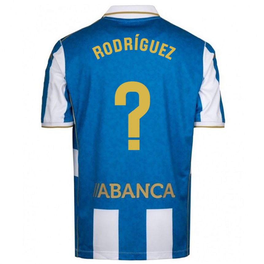 גברים כדורגל Carlos Rodríguez #0 לבן כחול ג'רזי ביתית 2025/26