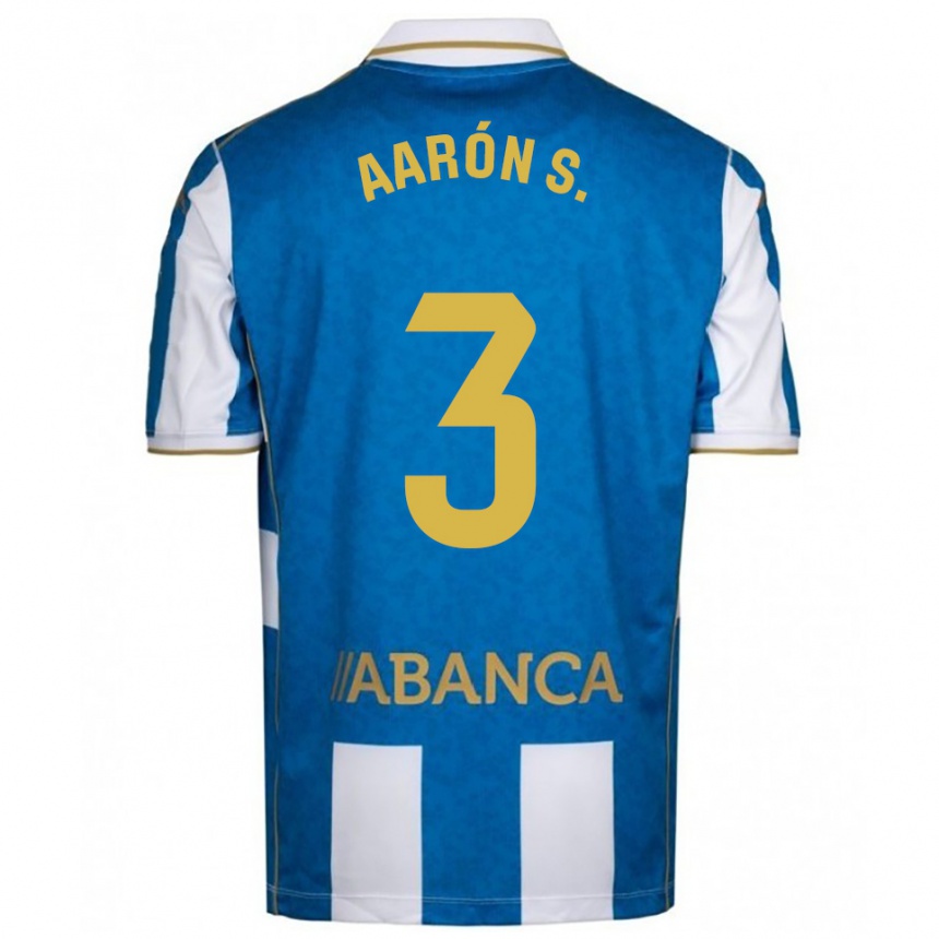 גברים כדורגל Aarón Sánchez #3 לבן כחול ג'רזי ביתית 2025/26