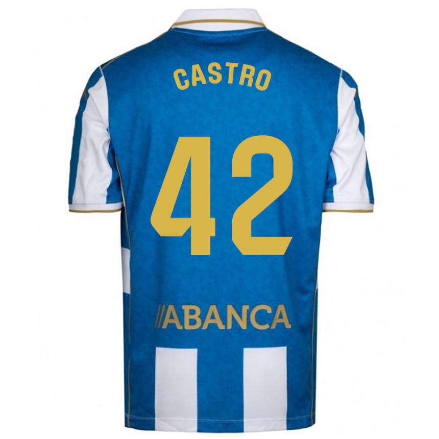 גברים כדורגל Lucas Castro #42 לבן כחול ג'רזי ביתית 2025/26