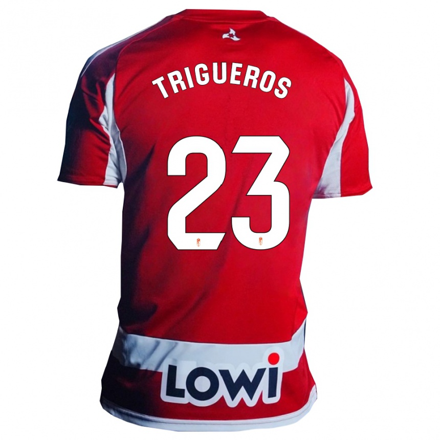 גברים כדורגל מאנו טריגרוס #23 אדום לבן ג'רזי ביתית 2025/26 גברים כדורגל מאנו טריגרוס #23 אדום לבן ג'רזי ביתית 2025/26