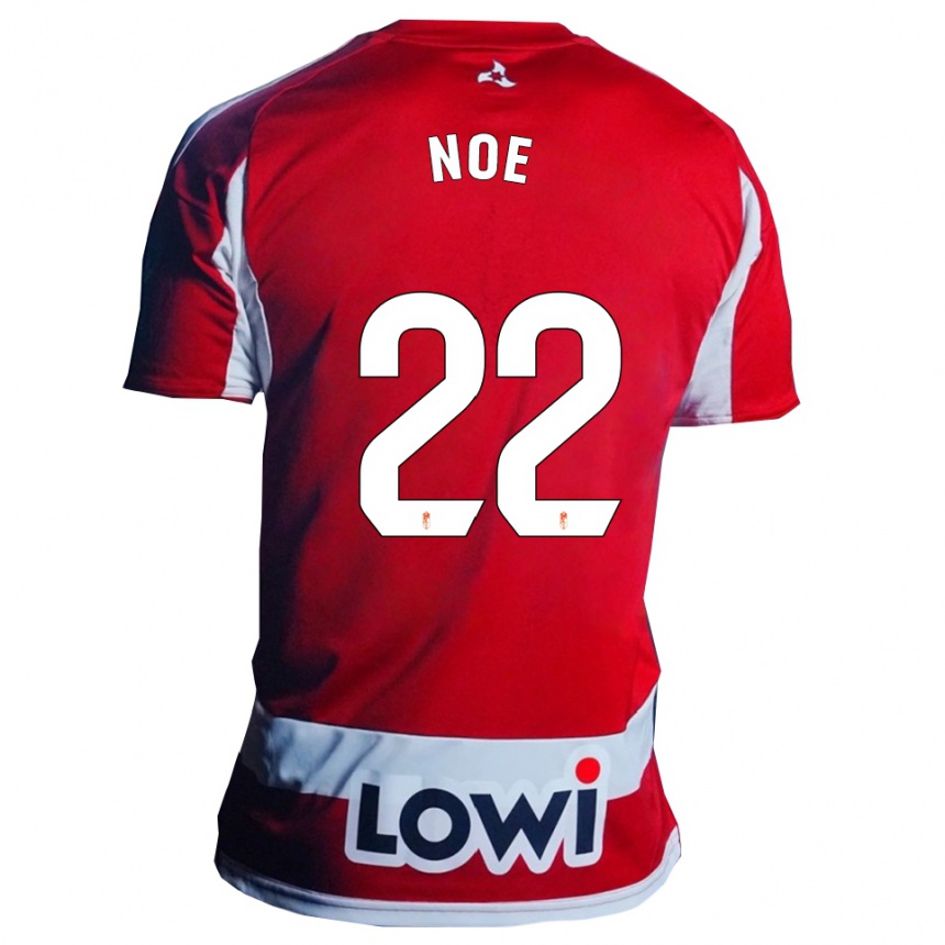 גברים כדורגל Noe #22 אדום לבן ג'רזי ביתית 2025/26