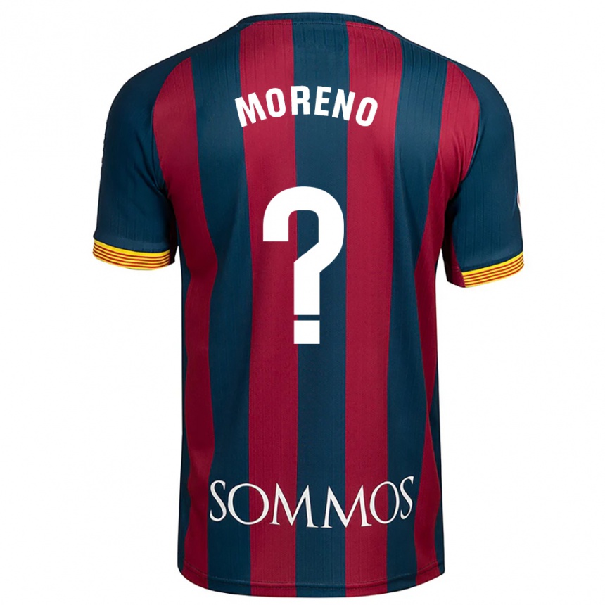 גברים כדורגל Eloy Moreno #0 כחול נייבי אדום ג'רזי ביתית 2025/26
