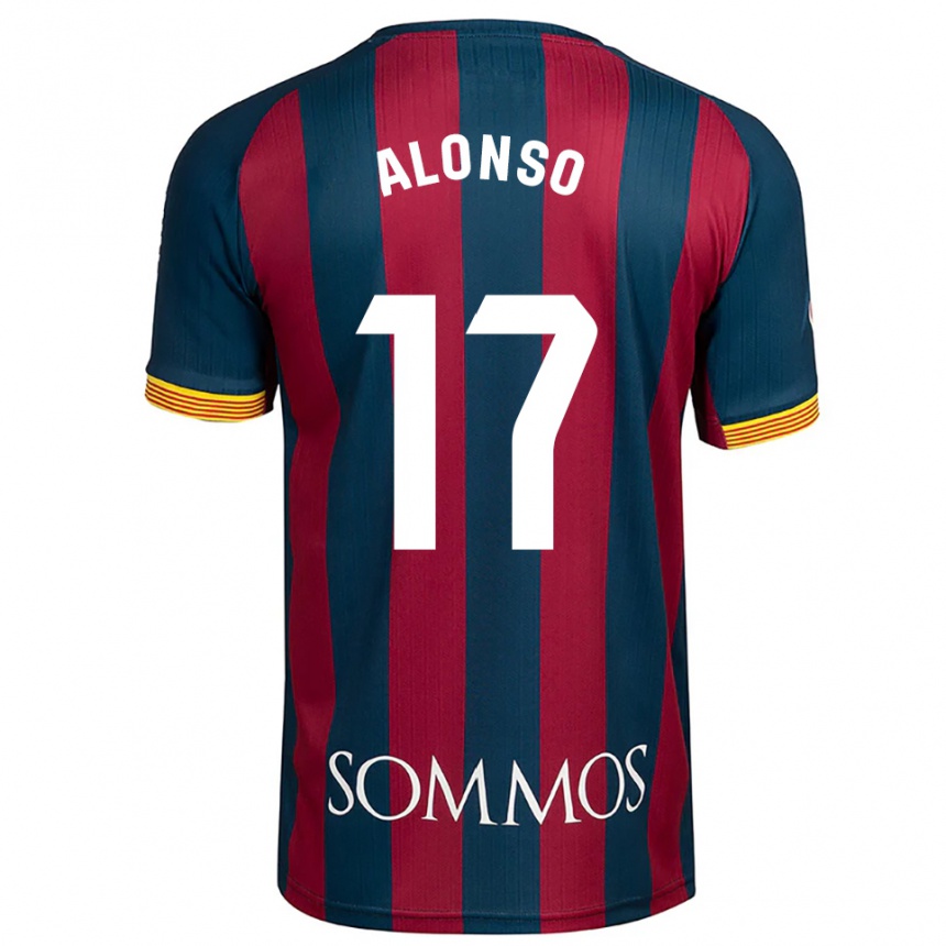 גברים כדורגל Julio Alonso #17 כחול נייבי אדום ג'רזי ביתית 2025/26