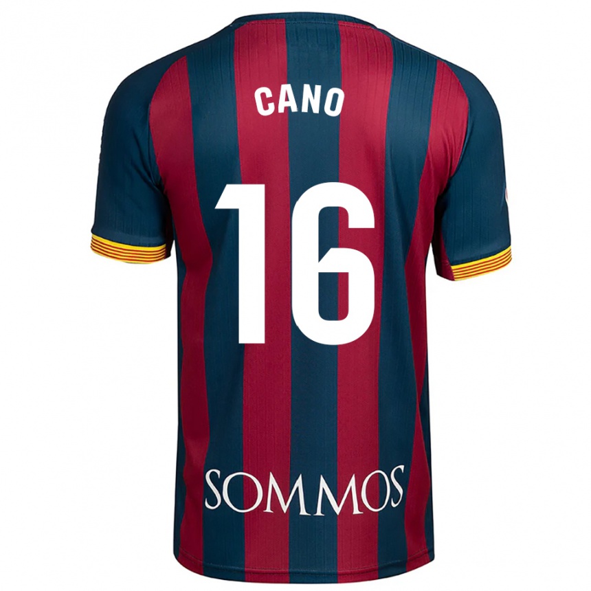 גברים כדורגל Juan Cano #16 כחול נייבי אדום ג'רזי ביתית 2025/26