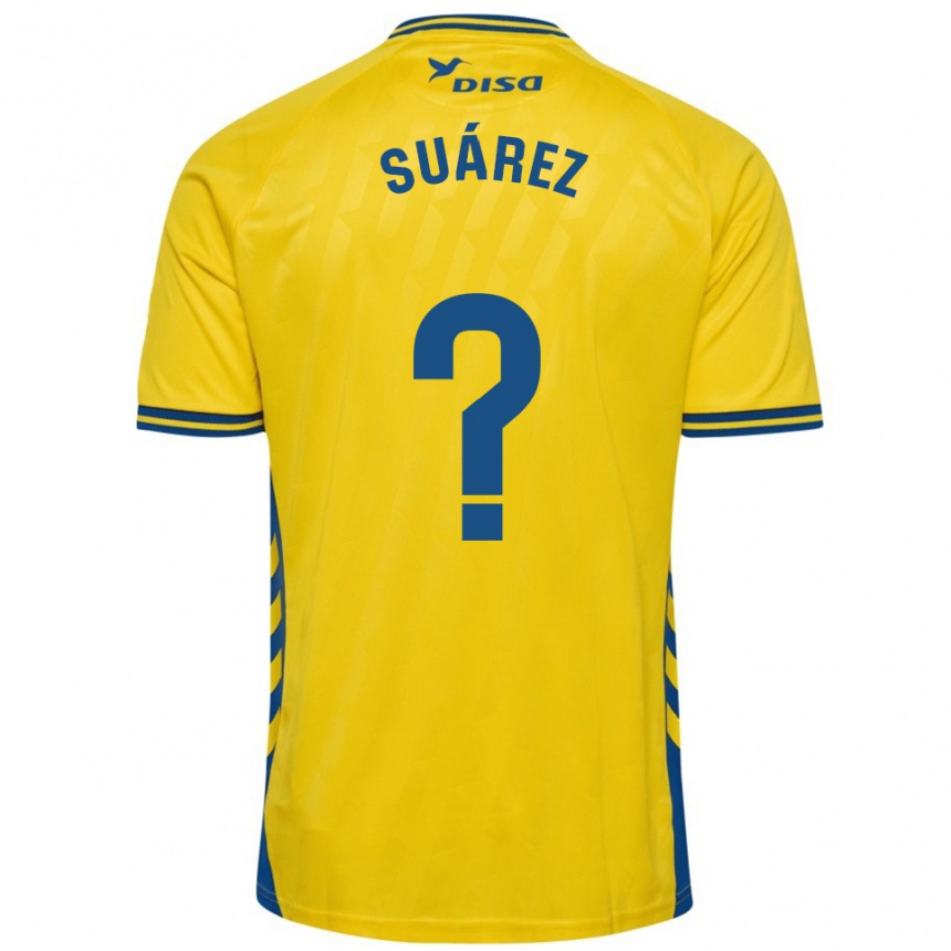 גברים כדורגל Adri Suárez #0 צהוב כחול ג'רזי ביתית 2025/26