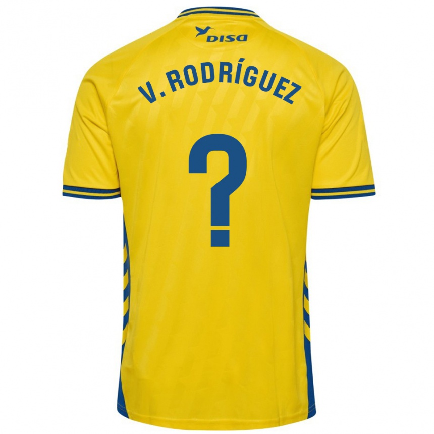 גברים כדורגל Carlos Vicente Rodríguez #0 צהוב כחול ג'רזי ביתית 2025/26
