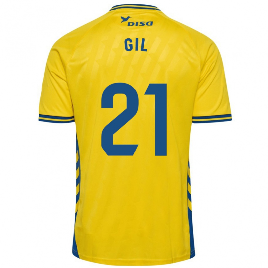 גברים כדורגל Iván Gil #21 צהוב כחול ג'רזי ביתית 2025/26