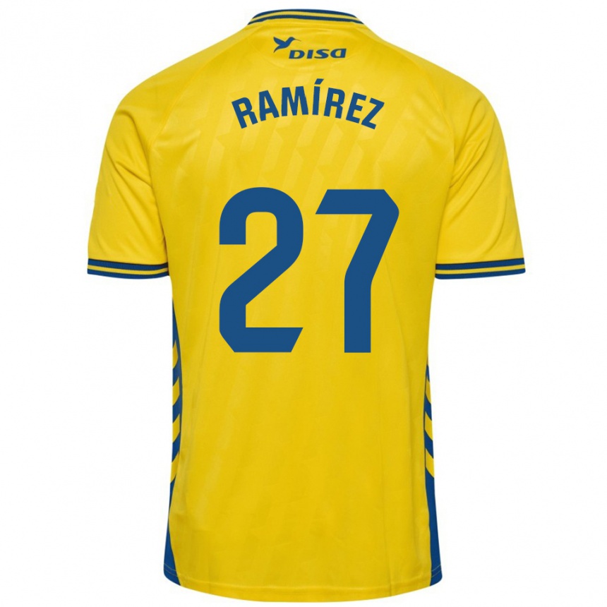 גברים כדורגל Kirian Ramírez #27 צהוב כחול ג'רזי ביתית 2025/26