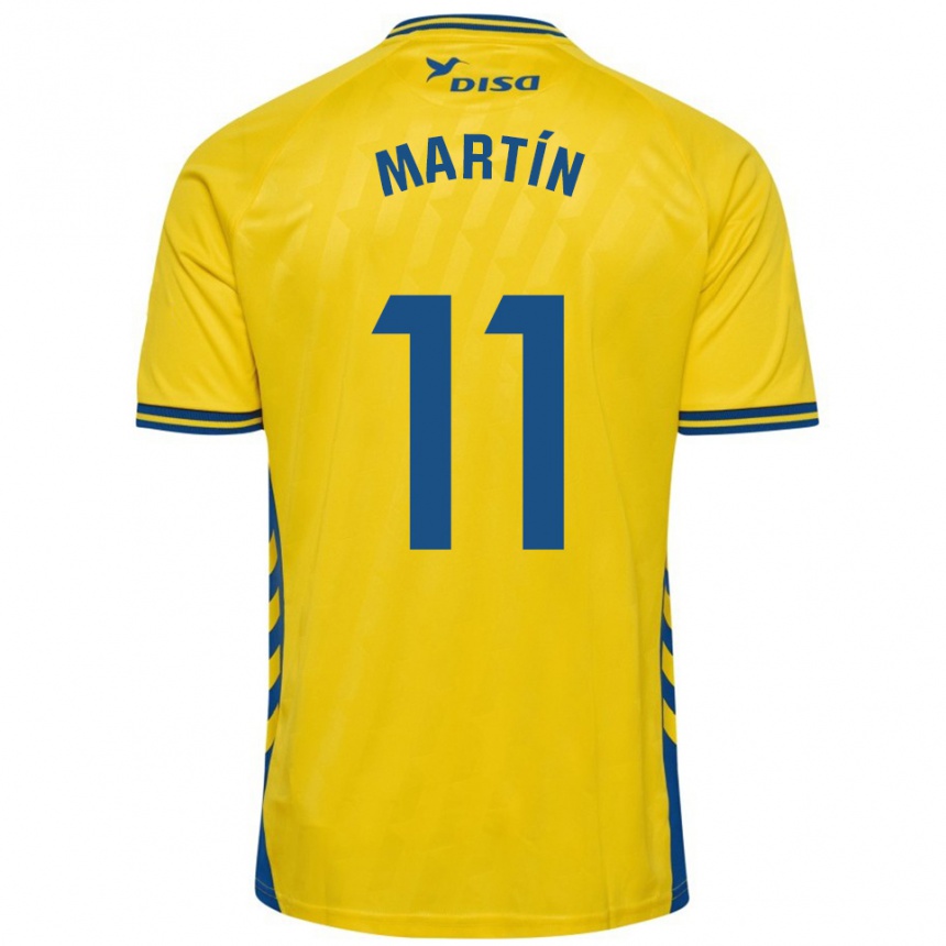 גברים כדורגל Diego Martín #11 צהוב כחול ג'רזי ביתית 2025/26
