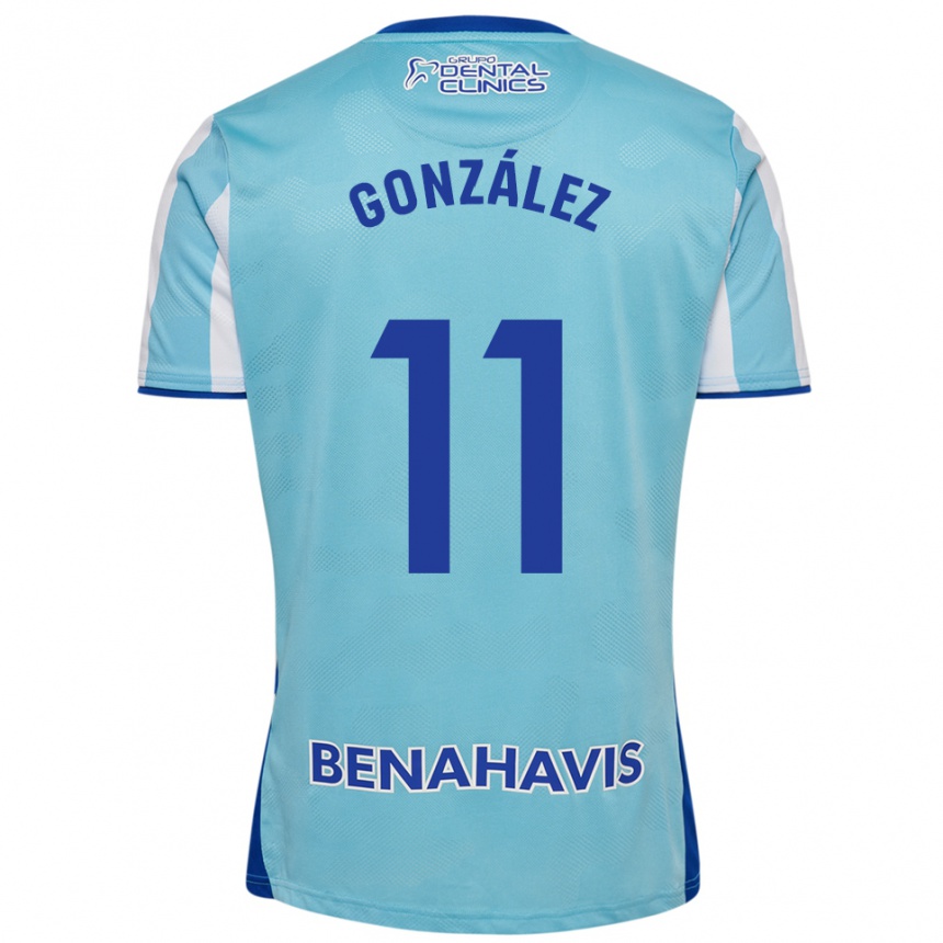 גברים כדורגל Óscar González #11 תכלת לבן ג'רזי ביתית 2025/26