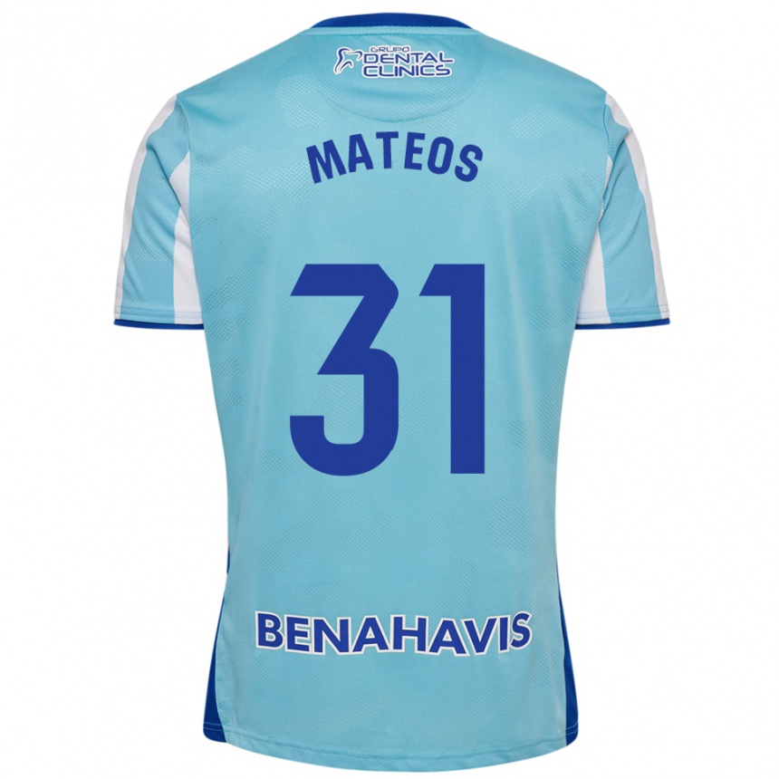 גברים כדורגל Álex Mateos #31 תכלת לבן ג'רזי ביתית 2025/26