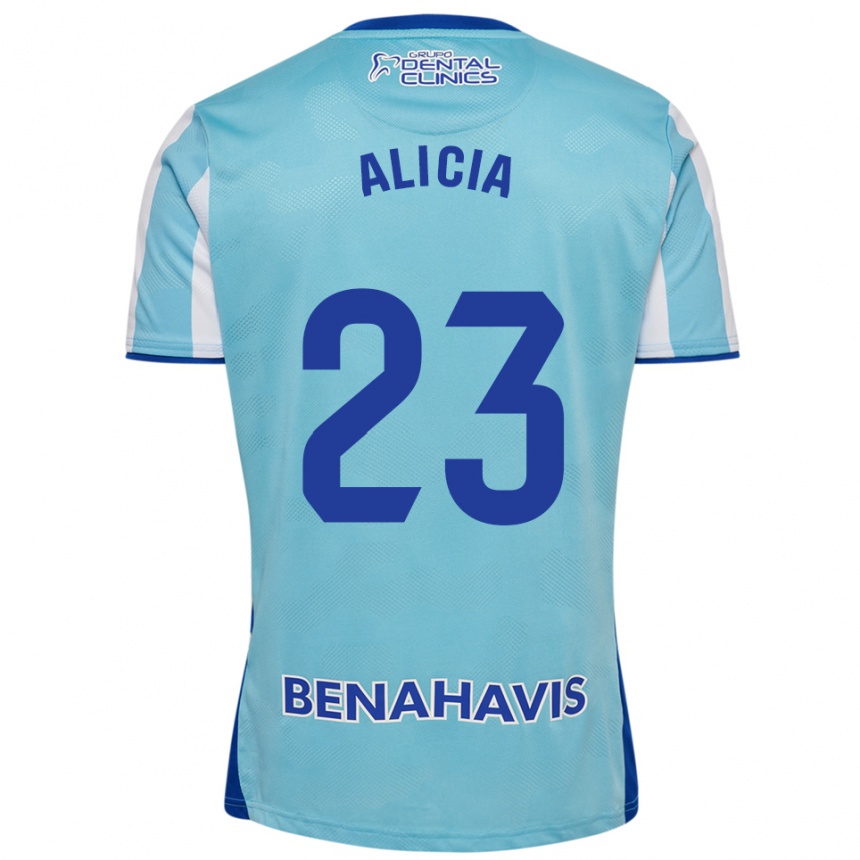 גברים כדורגל Alicia Martínez Quiles #23 תכלת לבן ג'רזי ביתית 2025/26